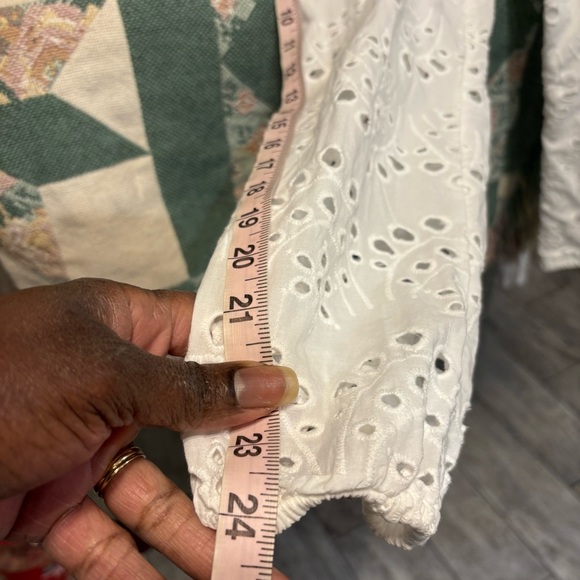 Soft Surroundings Jovana Eyelet Button-Down Shirt - Picture 12 of 15